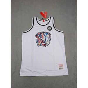 Headgear Classics Bad‎ Boy Coogi Basketball Jersey Mens 2XL White Notorious BIG